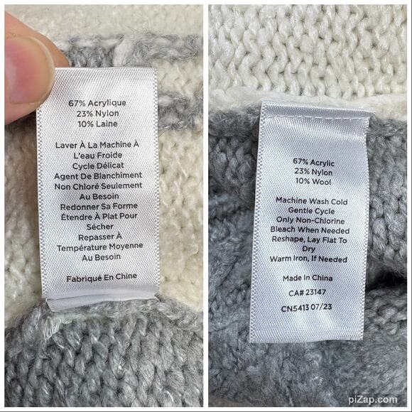 Talbots Snow Cardinals Wool Blend Crewneck Sweater Size L - Picture 4 of 5